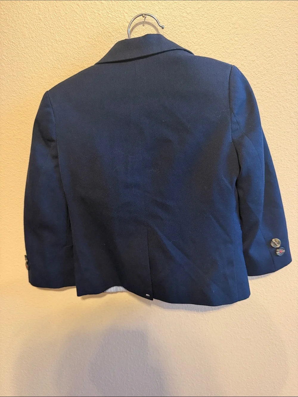 Tommy Hilfiger Navy Kids' Tailored Blazer with Pocket Square